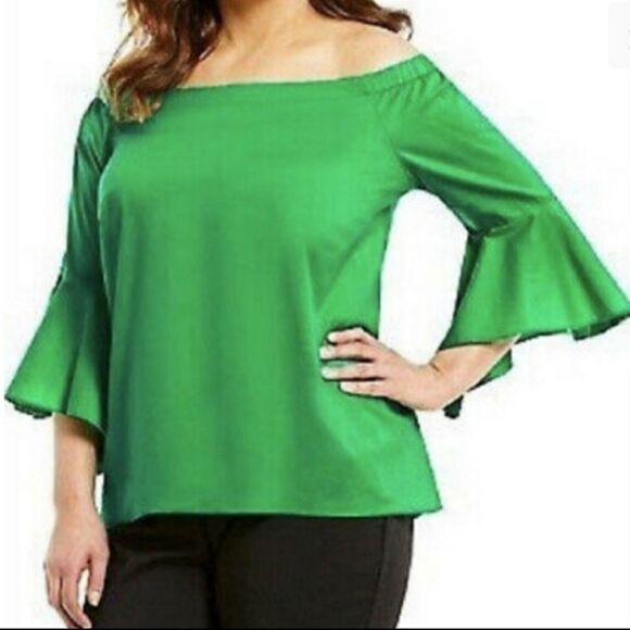 Gibson Latimer off the shoulders blouse - Picture 1 of 10